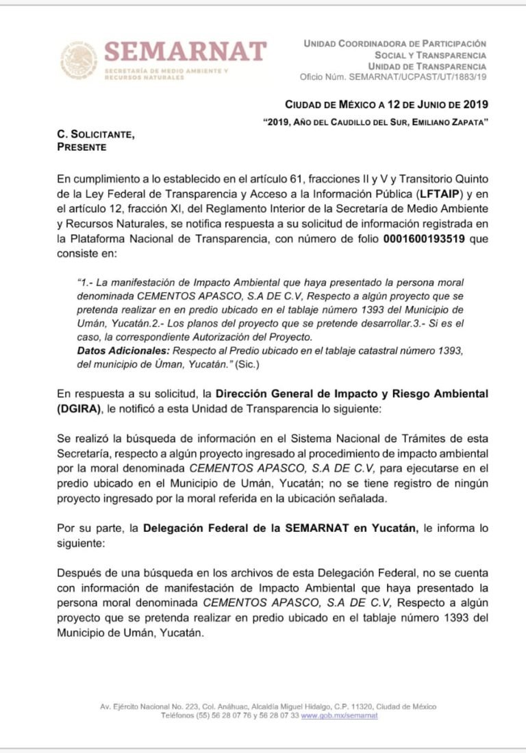 Pobladores de Umán denuncian que alcalde favorece a cementera