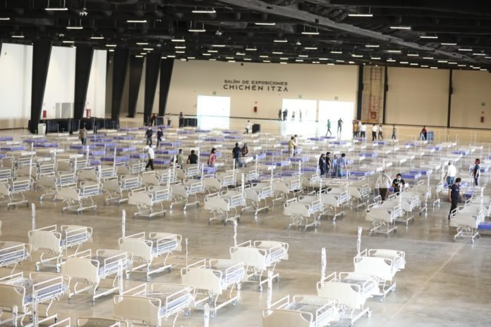 Habilitan el Centro de Convenciones y Exposiciones Yucatán Siglo XXI como hospital temporal