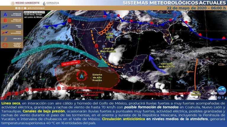 Continuarán temperaturas calurosas y probabilidad de lluvia