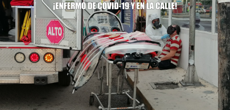 Se desvanece en la calle enfermo de #Covid19 mientras caminaba en el Oriente de Mérida
