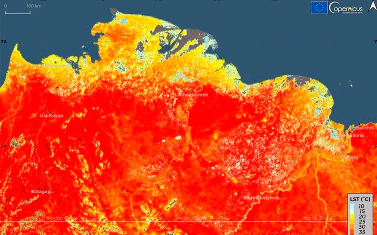 Siberia ‘arde’ por las altas temperaturas