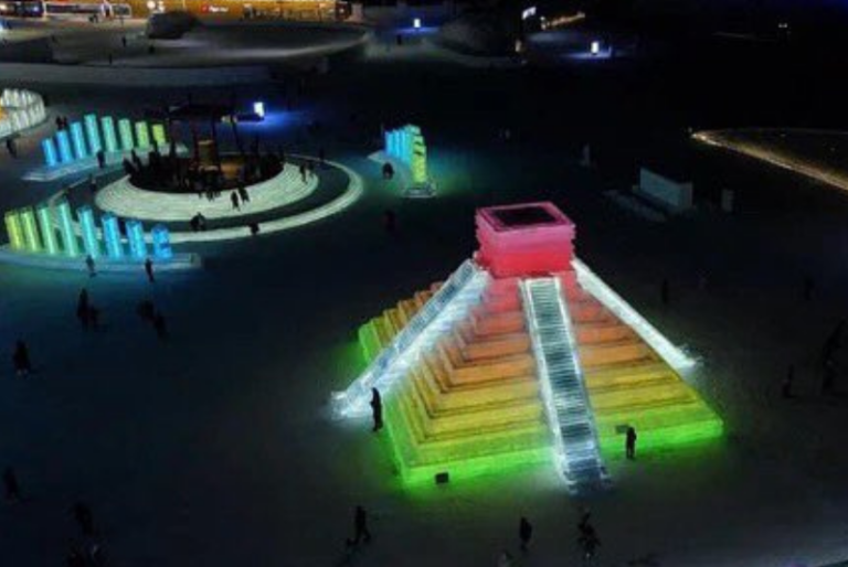 Crean réplica de la pirámide de Kukulkán de Chichén Itzá en China: FOTOS