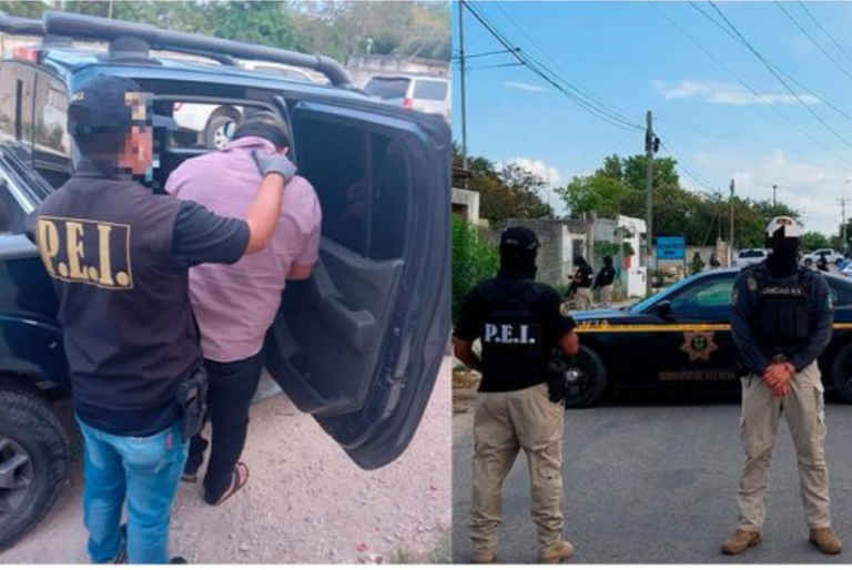 Detienen a pareja yucateca durante cateo en la colonia Mulchechén II de Kanasín