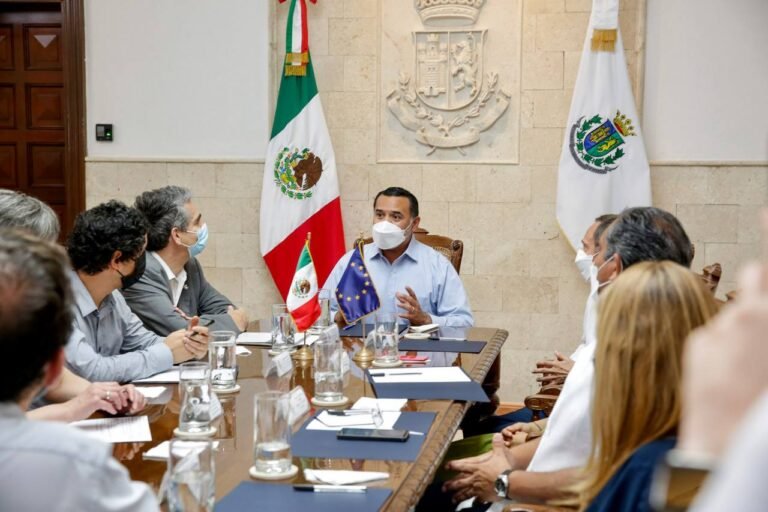 Renán Barrera estrecha lazos con la Unión Europea en beneficio de las familias meridanas