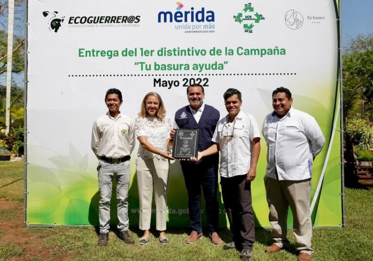 Reconocen al Ayuntamiento de Mérida por su labor en el cuidado del medio ambiente