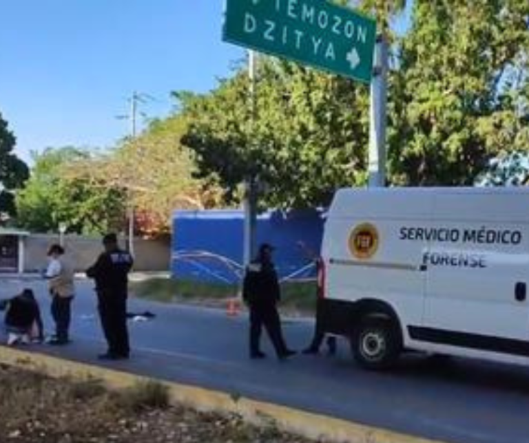 Joven muere al salir proyectado de  su moto y caer de un puente en la Mérida – Progreso