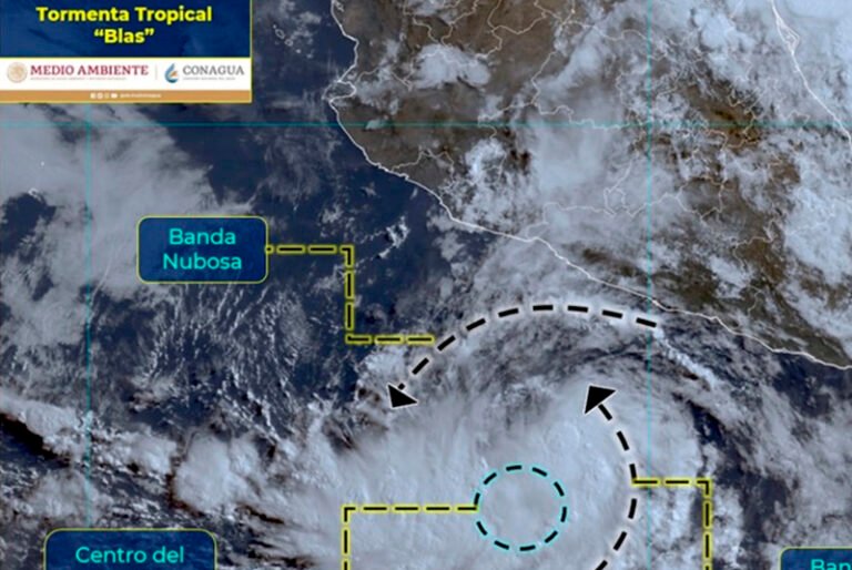SMN alerta sobre la formación de la tormenta tropical ‘Blas’