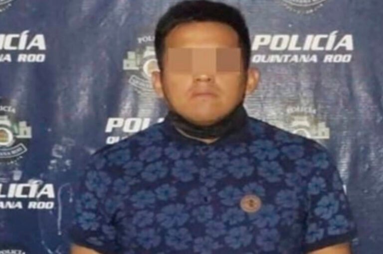 Aseguran a hombre por agresión a policías de Cancún