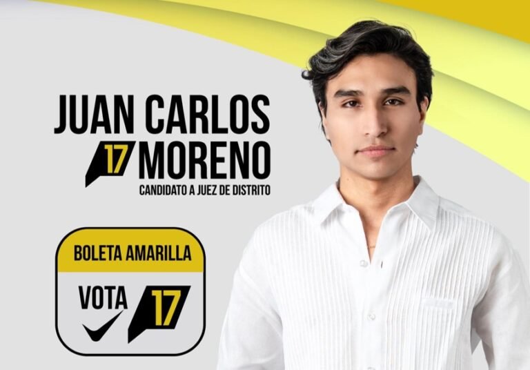 Juan Carlos Moreno Cabrera, candidato a Juez de Distrito Mixto, destaca su formación judicial forjada desde la base
