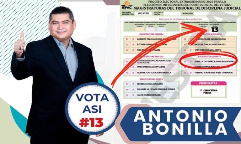 Rómulo Bonilla Castañeda agradece apoyo y llama a la ciudadanía a participar en elección histórica del Poder Judicial