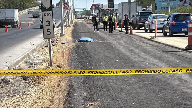 Trágico accidente en el periférico de Mérida: peatón pierde la vida tras ser atropellado por un BMW