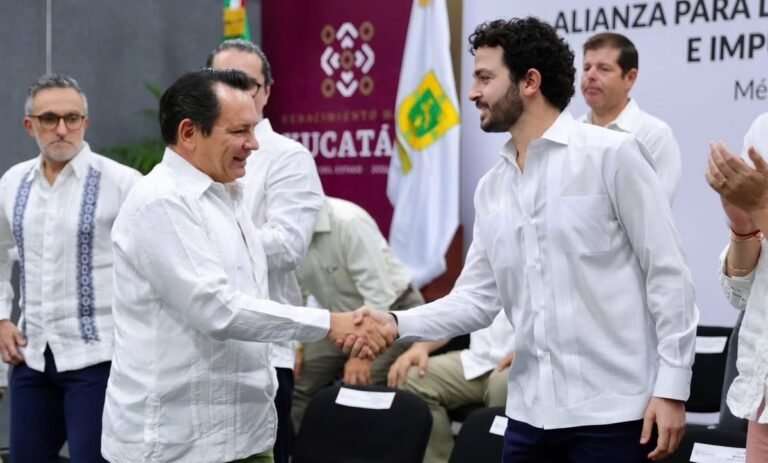Milo Barrera destaca alianza para otorgar hasta 100 mil becas de capacitación a trabajadores yucatecos